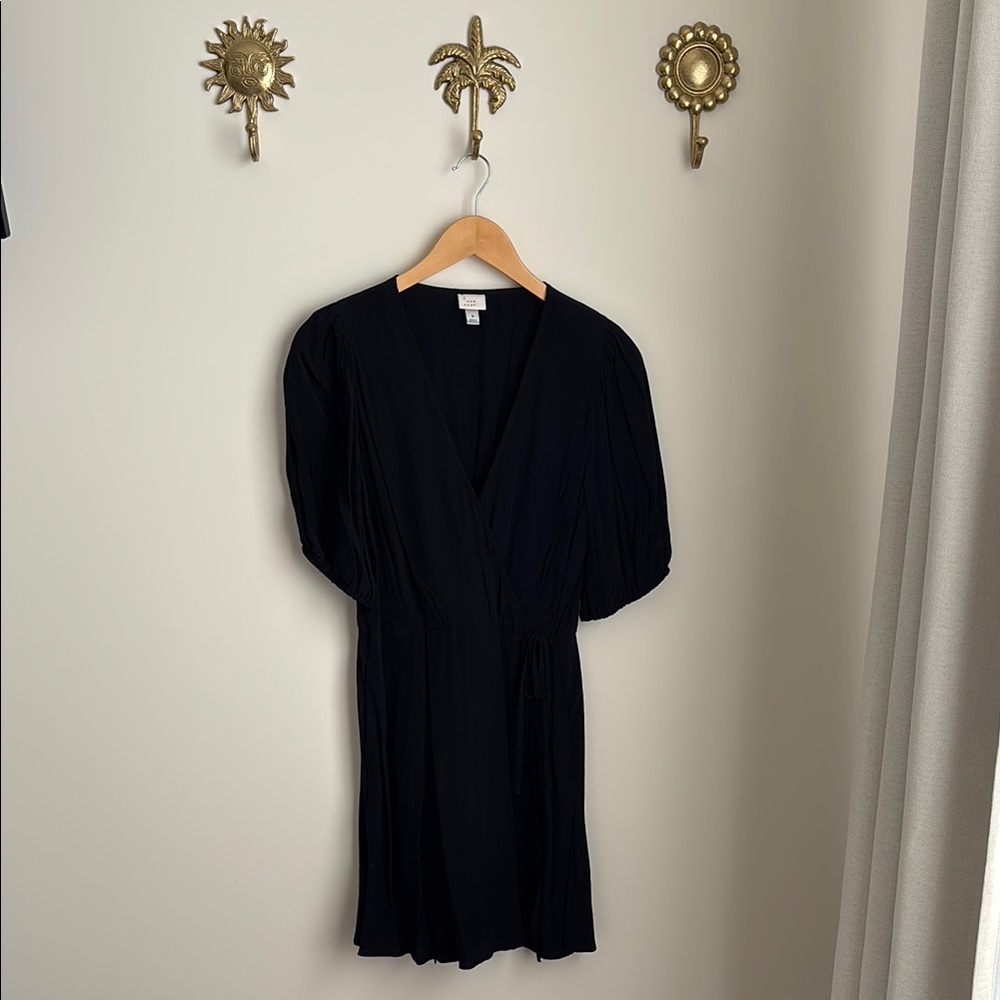 Black V-Neck Dress